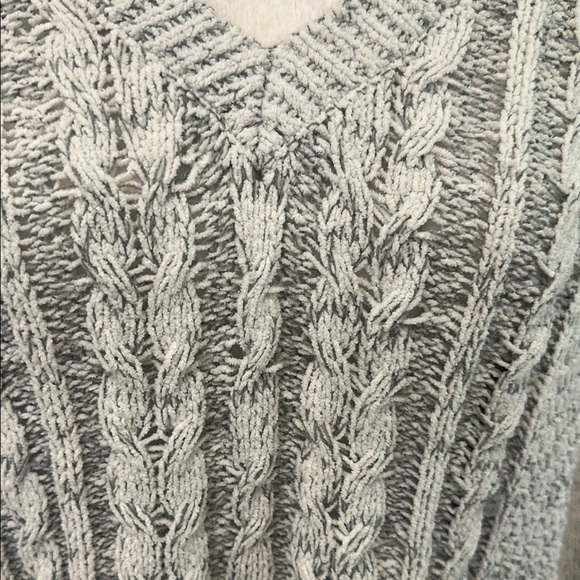 SO Women's Gray Cable Knit Sweater - Picture 4 of 10